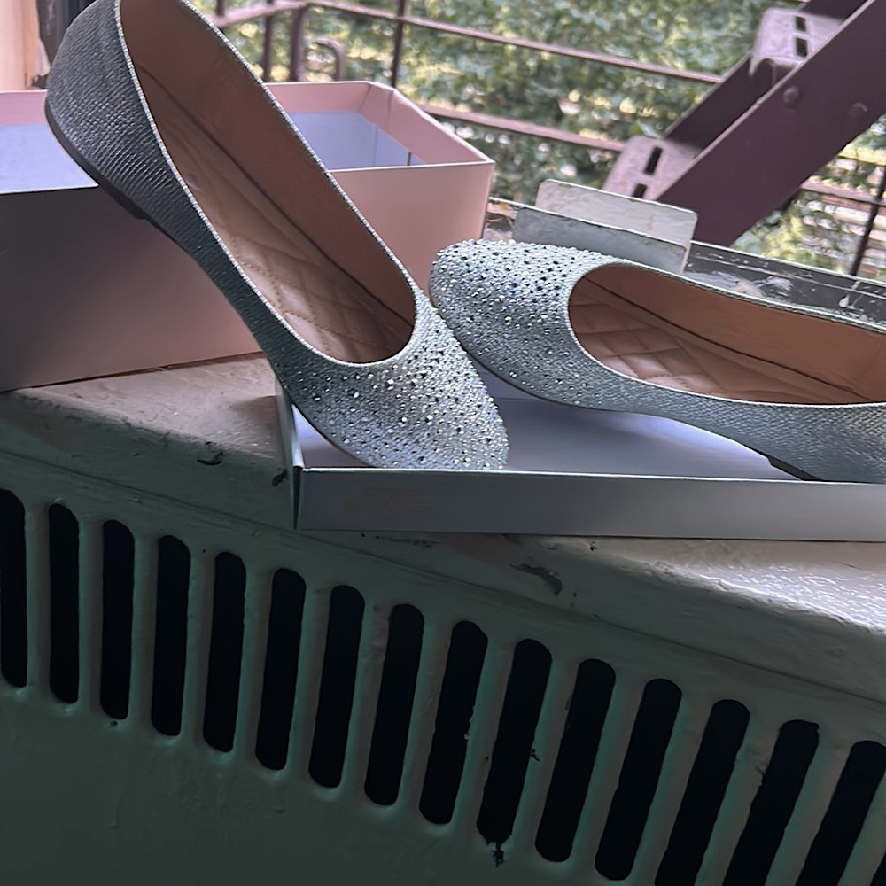 Sparkling sliver flats, with Jems.